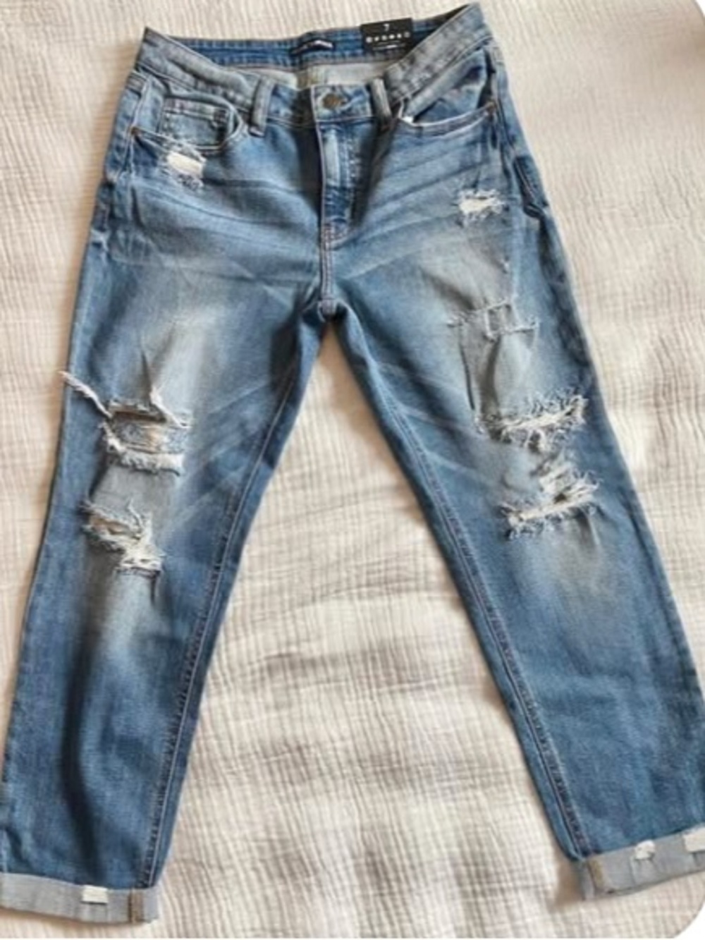 NWT Boyfriend Girlfriend Denim Jeans Size 7